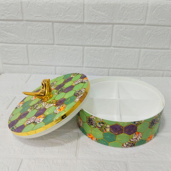 Di0160 Rishabh Coral Plus Multipurpose Set with Golden Bird Handle