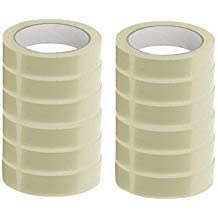 AM0289  (1pc)Clear Packing Tape (Transparent ) - 12mm / 0.5" Width - BOPP Industrial Packaging Tape