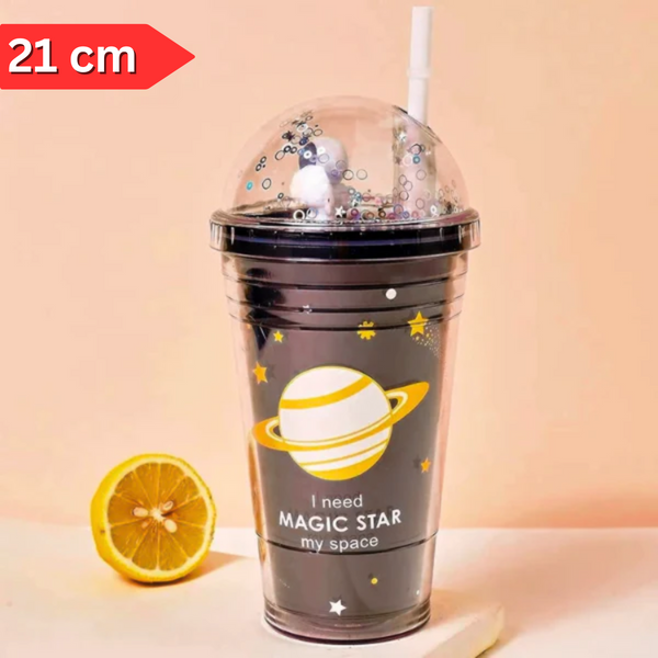 AM5348 3D Look Tumbler Cups with Lid Multi-Color 1pc - 21 cm