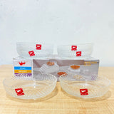 AM5977 Shine max Glass Plate (Multidesign) Set of 6pc -340ml