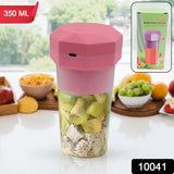 10041 Portable Multifunctional Electric Juicer Cup, USB Juice Maker 6 blade (350 ML)