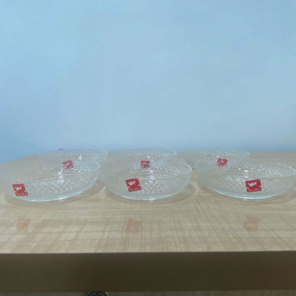 AM5977 Shine max Glass Plate (Multidesign) Set of 6pc -340ml