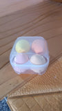 14444 Makeup Sponges Set, Perfect for Liquid, Cream, and Powder (4 Pcs Set With Case)