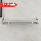 AM6060 Stainless Steel Wall Mounted Bathroom Shelf – (18 x 5 Inch)