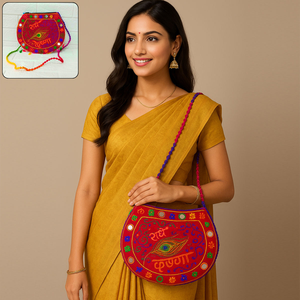 Di0034 Multi Dori Design Traditional Handcrafted Purse