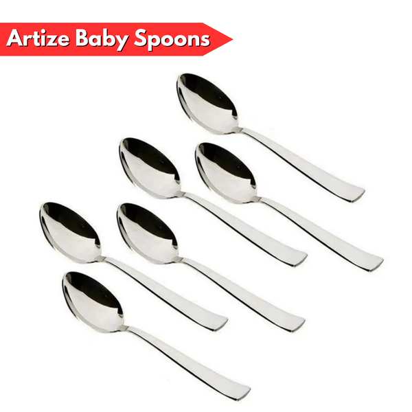 AM6114 PNB Kitchenmate Stainless Steel Artize Baby Spoons - Set of 6