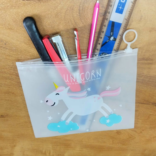 AM0421 Cartoon Theme Transparent Folder Pouch
