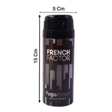 23711 French Factor Fugo Black Deodorant Body Spray (1 Pc, 150 ML)