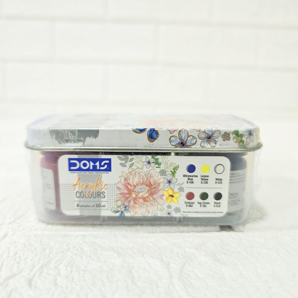 AM6094 Doms Acrylic Colours 6 Shades