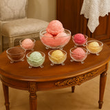AM5987 Elegant Ice Cream Bowl Set - 6 Small Bowls with 1 Large Serving Bowl (SPS023/L7 & SPS024/L7 & SPS025/L7)