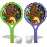 AM0354 Bear Drum Racket Sports Set for Kids with 2 Rackets and Plastic Balls