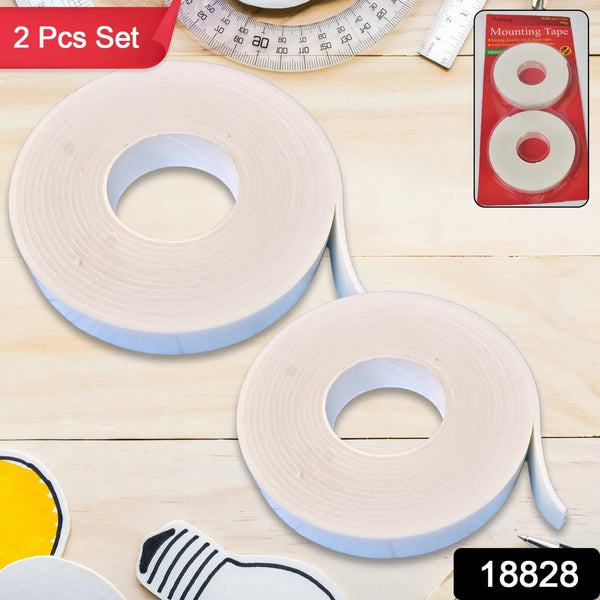 18828 Strong Double Sided Tape Foam Mounting Tape (2 Pcs Set)