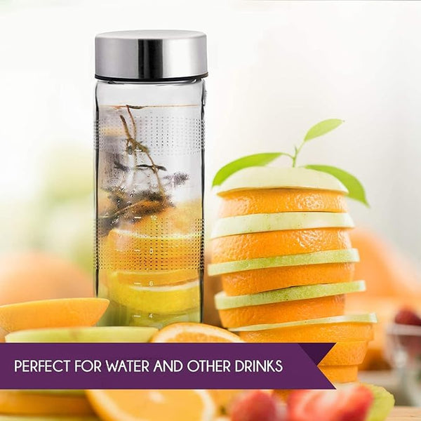 AM0309 Glass Water Bottle with Leak-Proof Airtight Double Layer 500ml