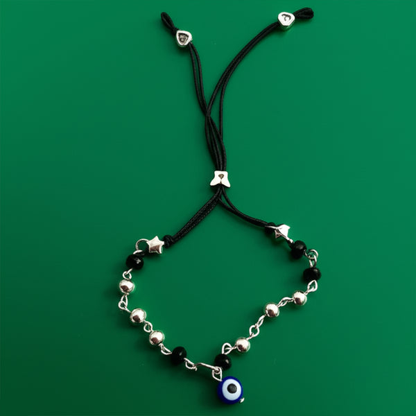 AM5878 Black Thread Evil Eye Anklet for Women & Girls - Pack of 1