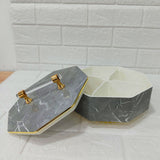 Di0162 Rishabh Stylish & Trendy Multipurpose Set - Premium Hexagon Dry Fruit & Snack Storage Box