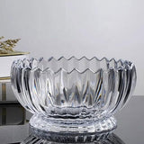 AM5982 Elegant Crystal Serving Bowl (1100 ml) – Decorative Centerpiece with Textured Design