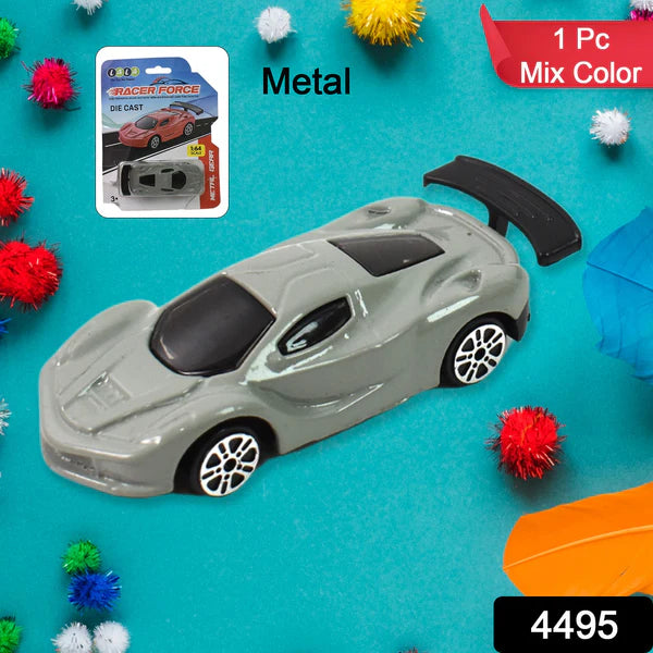 4495 Metal Mini Car Toy, Free Wheel Toy Vehicle (Multicolor / 1 Pc)