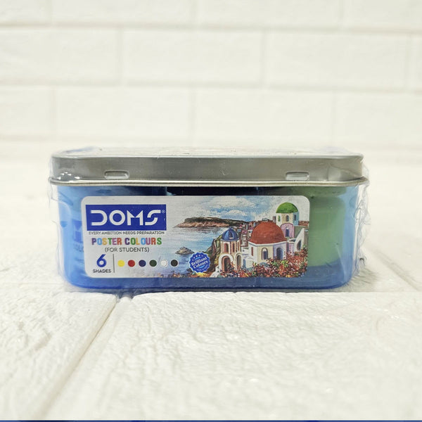 AM6085 Doms 6 Shades Poster Colours - Free Agigator Inside For Uniform Mixing