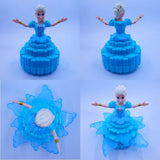 AM6041 Girl Dancing Princess Music Toy Rotating Dancing Princess Doll Battery Operated Toy with Lights & Sound