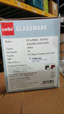 AM5448 Cello Royale Square Glass Lunch Box 320ml x 2 N with Jacket (Vr) (Pack of 2Pc)