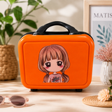 A06889 Portable Hard Shell Mini Vanity Case & Cosmetic Organizer Bag