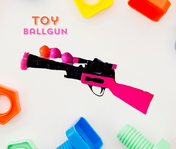 AM0344 Plastic Toy Ball Gun For Kids A unique Air Gun Toy which works on Air pressure by suction and propelling with the help of air,