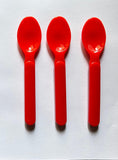 3662 Cutlery fork spoon 3 pcs & spoon 3 pcs, Plastic Serving Spoon, Picnic Spoon Set  (Pack of 6)