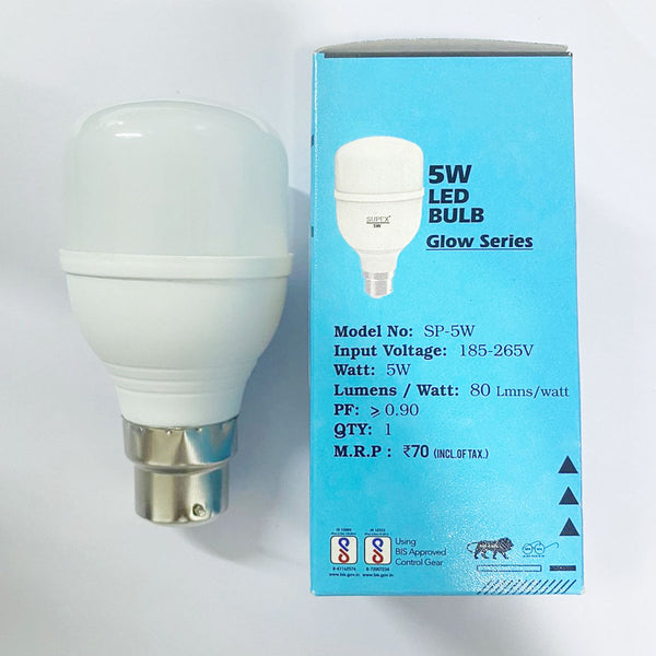 3395 5W LED Bulb, Cool White