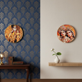 TM0140 Mix Pattern Premium Decorative Wall Round Frames - 16x16inch (Pack of 1)