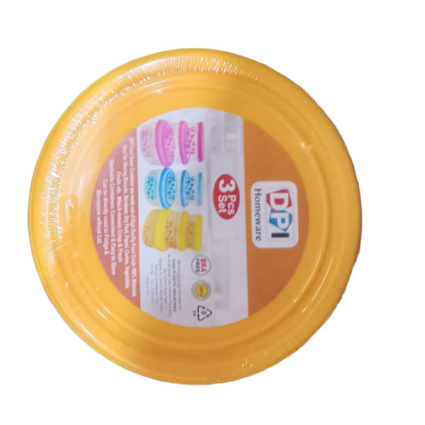 AM0958 DPI Food Saver Container Plastic 3set Plain 1_2_3kg