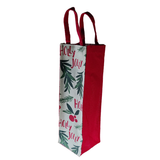 AM0033 Jute Water/Wine Bottle Carry Bag with Handles and 2 L Capacity