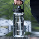 AM6662 Motivational Water Bottle with Time Marker & Straw - 2000ml