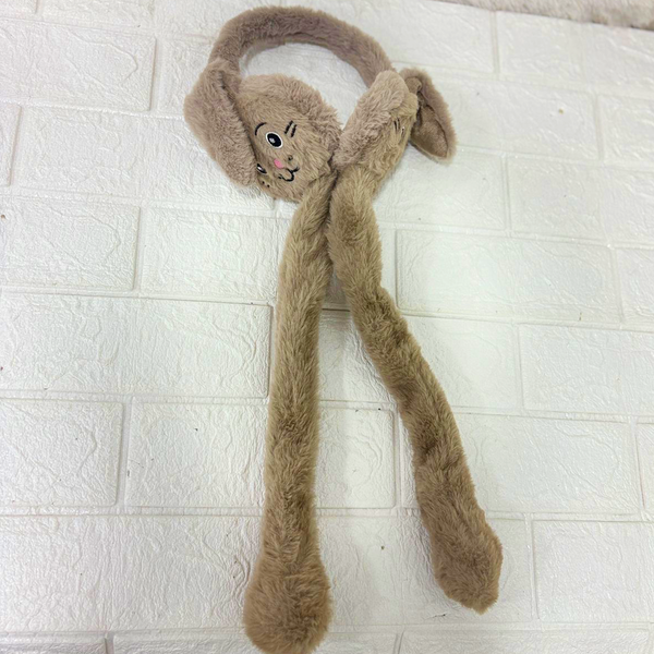 AM6290 LED Light-Up Bunny Plush Earmuffs for Kids – Warm & Fun Winter Ear Covers