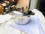 3796 Stainless Steel Induction Bottom Dutch Oven with Steel Lid - 2000 ML