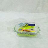 AM6199 Borosil Klip N Store Rectangular Glass Container - 370 ml with Air Tight Lid