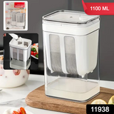 11938 2 in 1 Yogurt Strainer with Storage Box – 1100ml (Plastic + Steel)