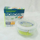 AM3701 Borosil Round 240ml Glass Food Storage Container 1 Pcs