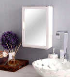 3073 12x16 inches Plastic Storage Bathroom Cabinet with Mirror - Multicolour