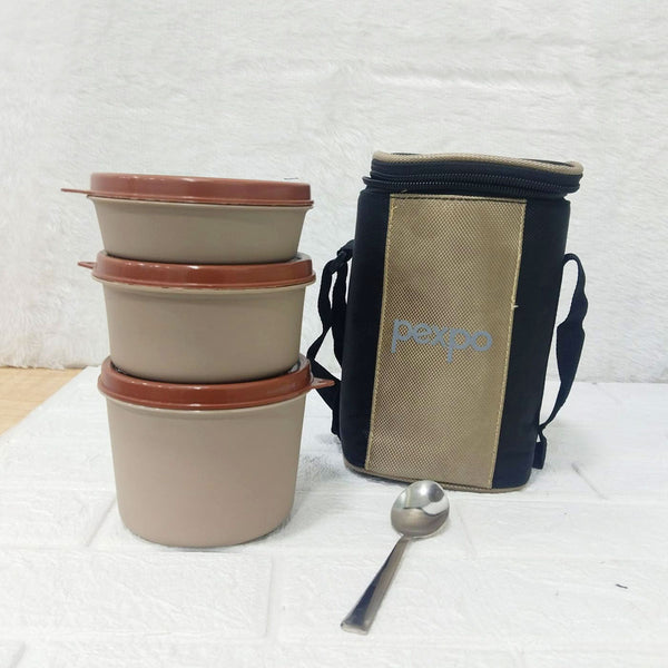 Di0386 Pexpo Magnum Lunch Box Set – Premium Insulated Tiffin with Leak-Proof Containers & Carry Bag