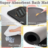 3982 3D Visual Anti-Slip Absorbent Cute Flower Bath Mat - 23 Inch