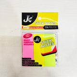 AM0433 JC  3" X 3" Multicolour Sticky Notes (Pack of 1, 100/50 Sheets per pad)