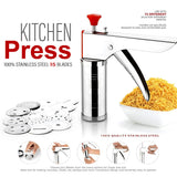 AM6532 Stainless Steel Kitchen Press & Murukku Maker with 15 Blades