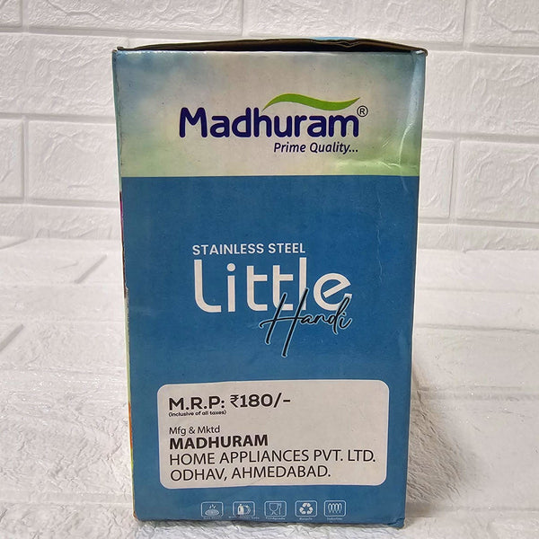 AM6006 Madhuram Stainless Steel Little Handi with Lid – Premium Quality Cookware