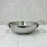 AM2956 Madhuram Prime Quality Triply Stainless Steel Kadai WithOut Handle (22 cm)