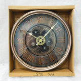 AM6251 Antique Copper Finish Skeleton Gear Wall Clock