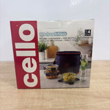 A08204 Cello Fit & Fresh - Neo Glassware Round Container + H2O Bottle Lunch Box Set (Set of 4 Pcs)