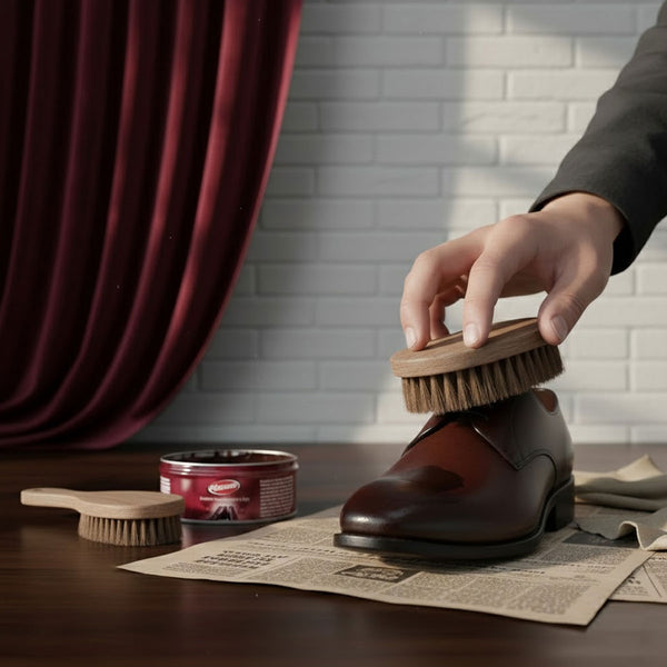 AM6497 Maxwax Xtra Shine Paste Shoe Polish - Brown (40g)