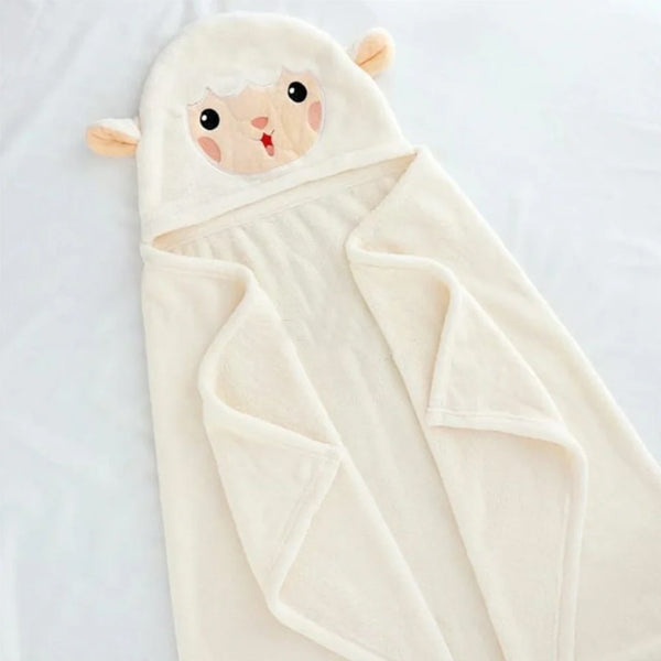 AM5245 Cute Animal Face Hooded Soft Baby Towels: The Perfect Bath Time Companion