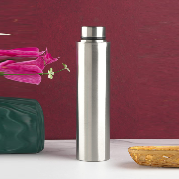 AM6666 Single-Walled Spill-Proof Stainless Steel Water Bottle - 1000ml (Pack of 1)