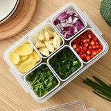 5598 6 Grid Fridge Storage Boxes Containers